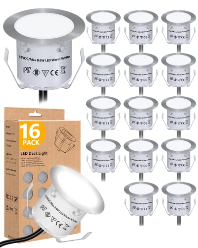 Recessed LED Deck Light Kits (16 Count)