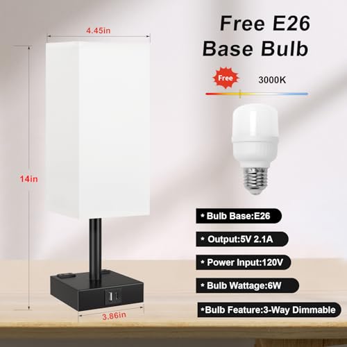 White Touch Table Lamp for Bedroom