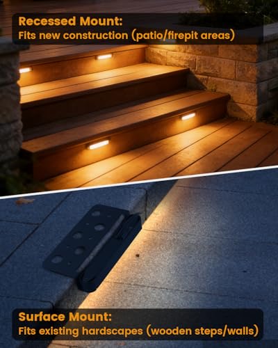 6 Pack 5.51" LED Retaining Wall Lights