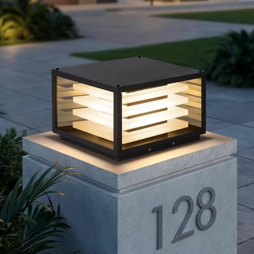 11.8" Outdoor Post Lights Hard Wired