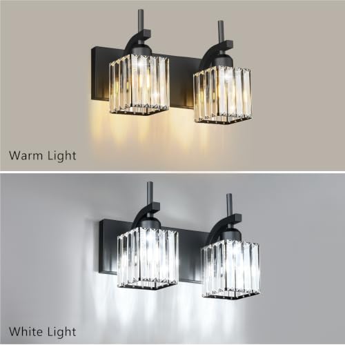 Black Vanity Light (Black / 2-Light)