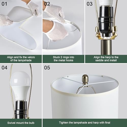 24.5” Table Lamps for Living Room Set of 2 (2 Count)