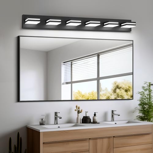 Modern LED Black Acrylic Bathroom Lights Fixtures 6