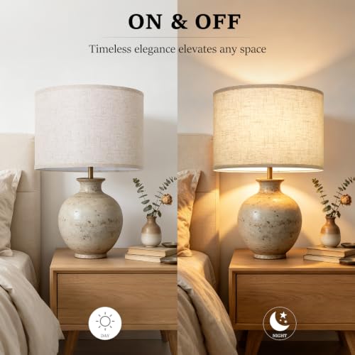 Beige Large Drum Lamp Shades Set of 2 (2 Count)