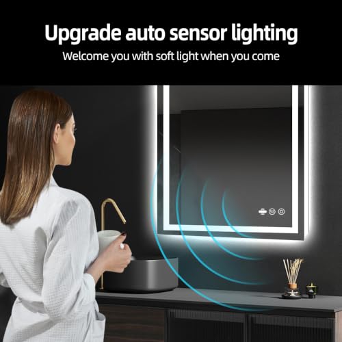 30" x 36" LED Lighted Bathroom Mirror with Lights