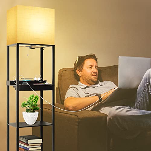 Plus Charging Station Floor Lamp with Wireless Charger