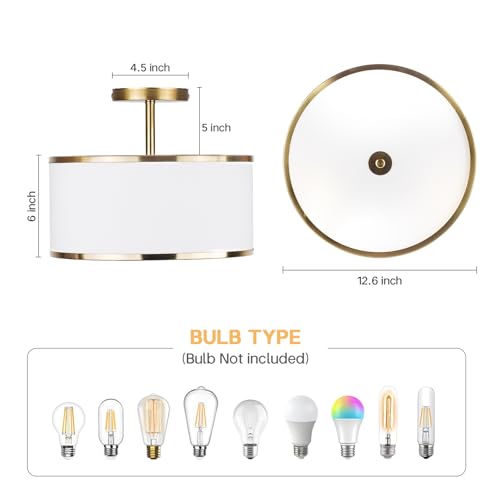 Luxury Semi Flush Mount Ceiling Light