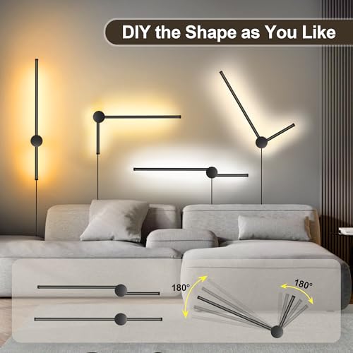 Wall Sconces Set of Two with Remote