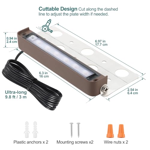 Low Voltage 7in LED Retaining Wall Lights (4 Count)