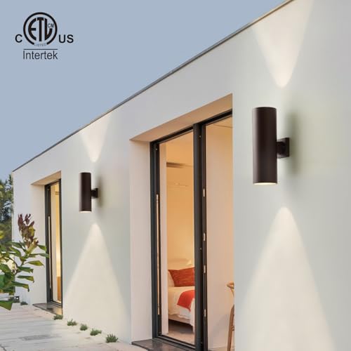 18" Modern Outdoor Porch Light 2 Lights (2 Count)