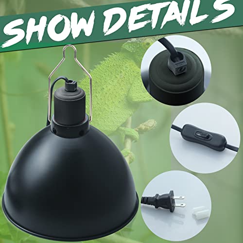 Aluminum 8.1inch Dome Reptile Light Fixture