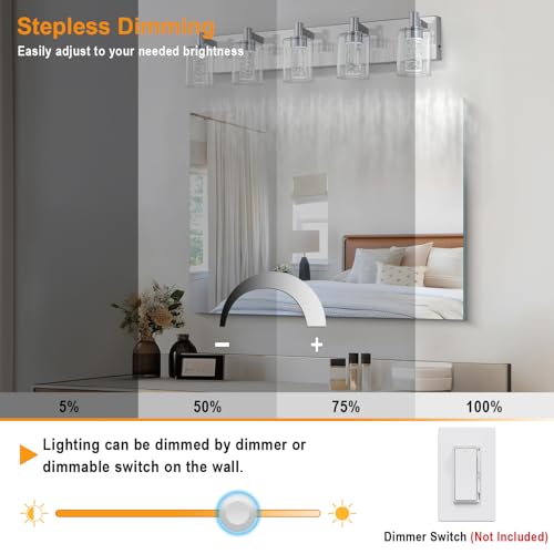 Vanity Light with 3 Color Modes (5 Count)