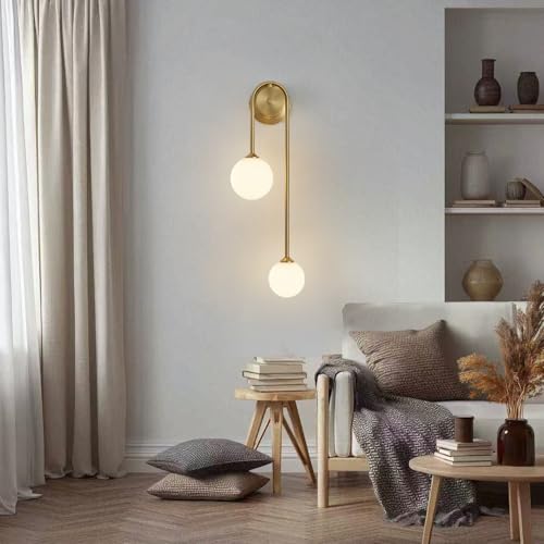Golden Wall lamp Double Ball