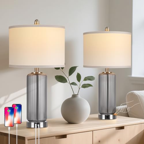 Modern 27" Touch Table Lamp (2 Count)