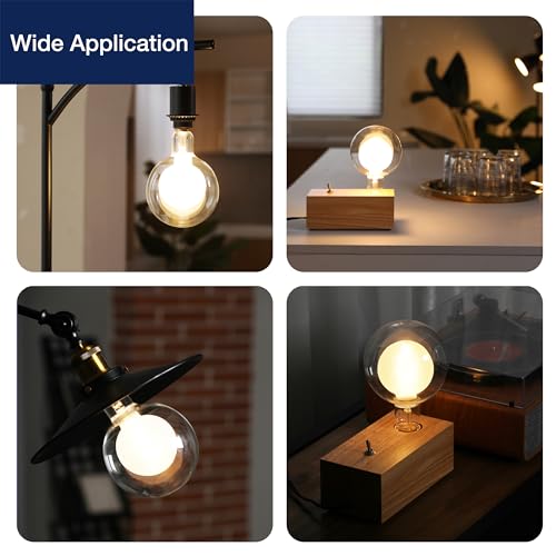 G125 Decorative Large Globe LED Bulb (2 Count)