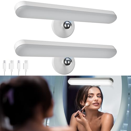 2 Pack Rechargeable Vanity Lights for Mirror (2 Count)