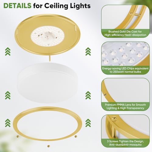 13 Inch LED Flush Mount Ceiling Light