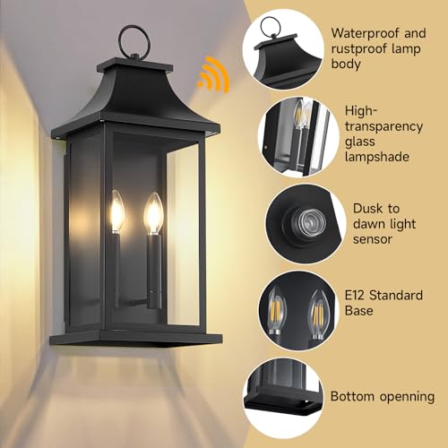 1 Pack 22" Large Outdoor Wall Lights