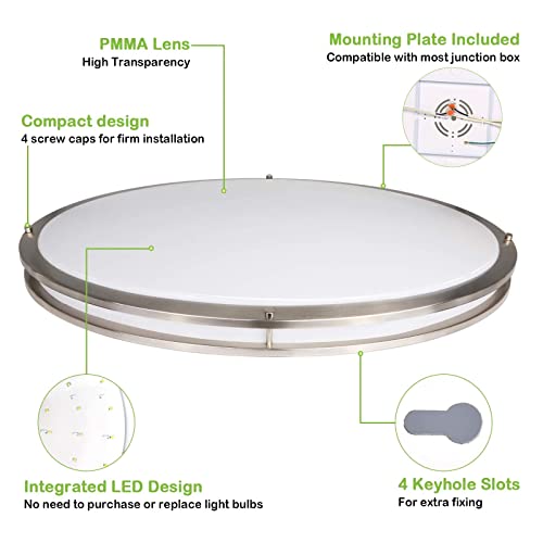 32 Inch Oval LED Ceiling Light