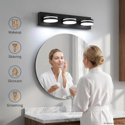 3 Light Bathroom Vanity Light Over Mirror (3 Count)