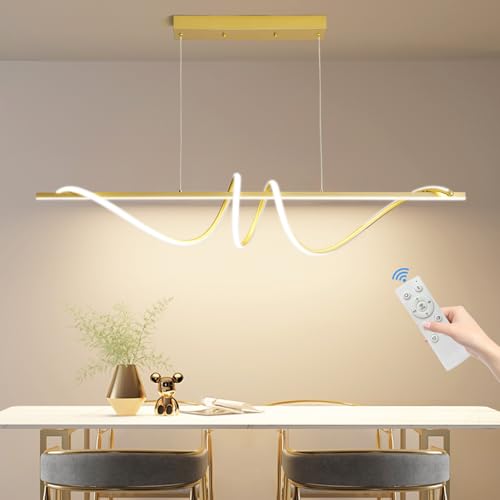 Modern LED Gold Pendant Light