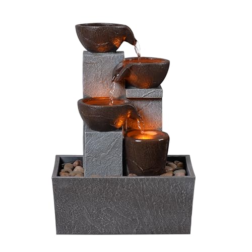 13 Inch Tabletop Water Fountain Indoor