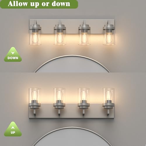 Bathroom Lighting Fixtures (4 Count)