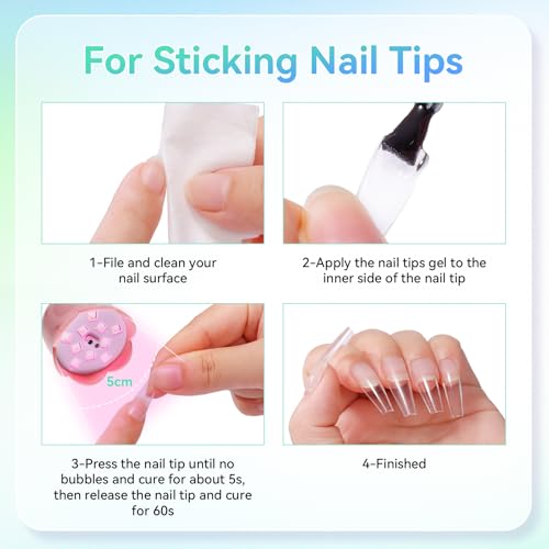 Gooseneck UV Nail Lamp Flash Cure UV Light for Gel Nails Polish