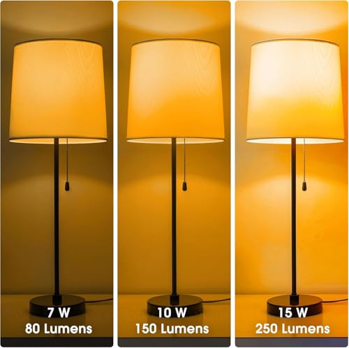 Amber Light Bulb 3 Way LED Light Bulbs 50 100 150W Equivalent A19 (2 Count)
