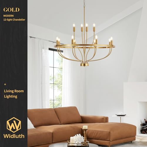33.5" Gold Chandelier