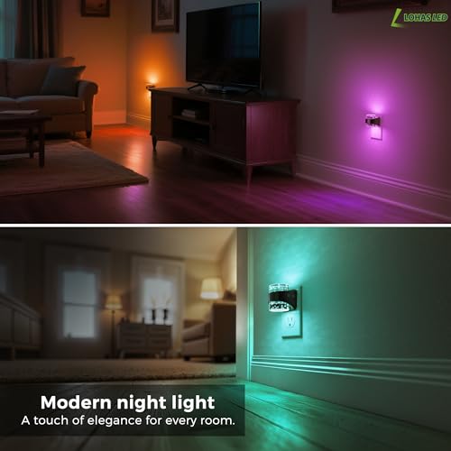 Night Light RGB Bubble Night Lights Plug into Wall (2 Count)