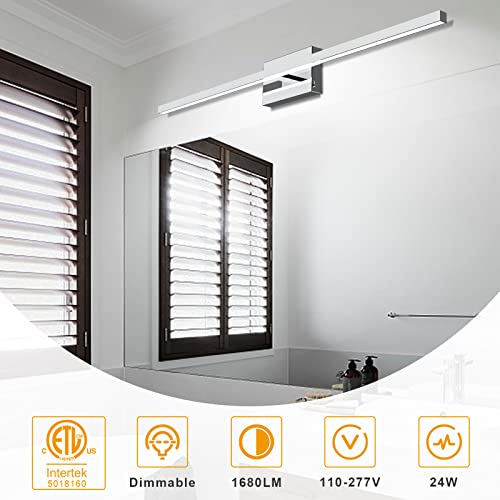 39.4 inch Chrome Bathroom Vanity Light