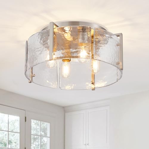 17.3“ Semi Flush Mount Ceiling Light Fixture Brushed Nickel 4