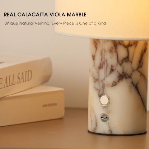 Marble Lamp Rechargeable Cordless Stone Touch Table Lamp