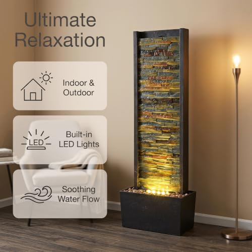 38 Inches Tall Indoor & Outdoor Water Fountain