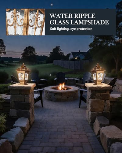2 Packs Outdoor Post Light