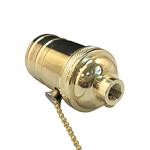 Pull Chain Lamp Socket for Incandescent LED Bulbs (2 Count)