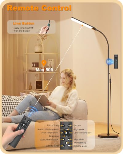 LED Floor Lamp (Black)