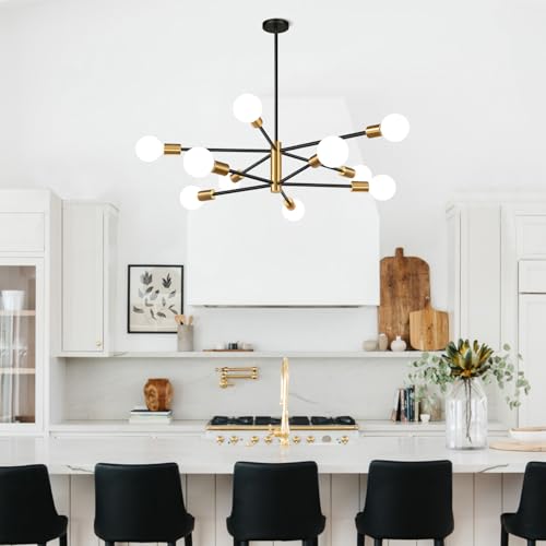 11" 52" Height Adjustable Modern Chandelier Ceiling Light Fixture