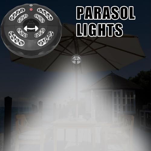 Under Umbrella Outdoor Lights Rechargeable Waterproof Lamp 3 Modes