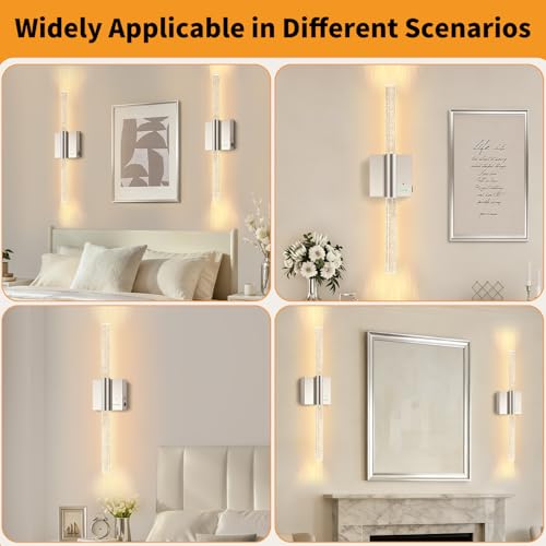 Battery Operated Wireless Wall Sconces (2 Count)