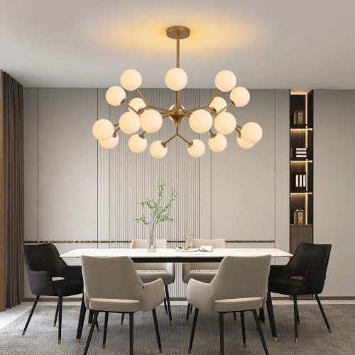 42" Reddish Sand Gold Sputnik Chandelier 20