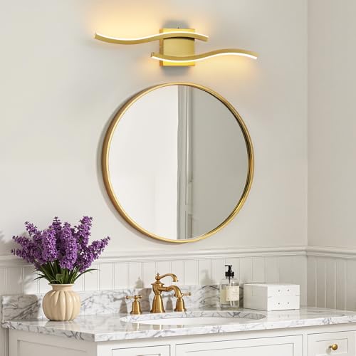 Gold LED Bathroom Vanity Lights