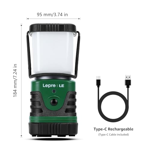 1000LM LED Camping Lantern Rechargeable (2 Count)