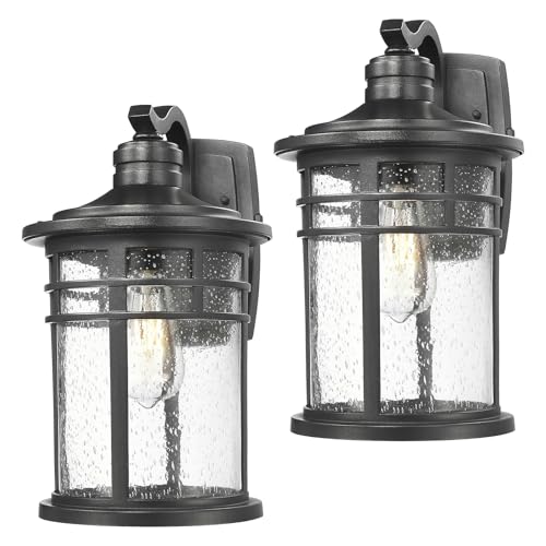 2 Pack Large Outdoor Porch Lights Wall Mount (2 Count)