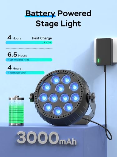 Rechargeable Mini Par Lights 20 Pack (20 Count)