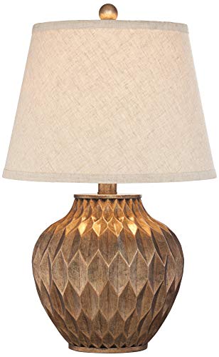 Buckhead 22" High Table Lamp Warm Bronze Brown Accent Geometric Urn
