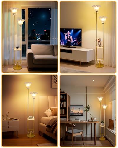 Flower Floor Lamps with Table (3 Count)