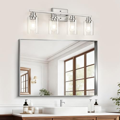 Modern Brushed Nickel Bathroom Light Fixtures
