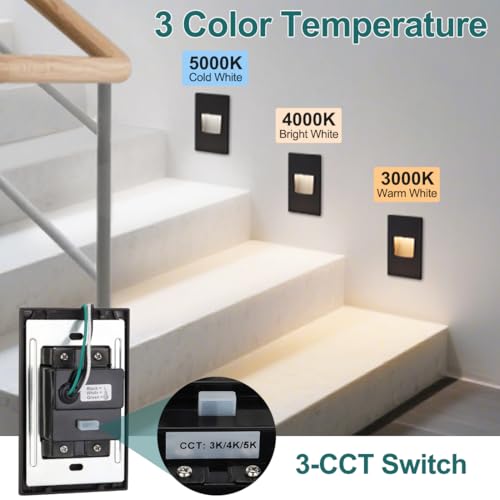 120V Vertical LED Step Lights (12 Count)